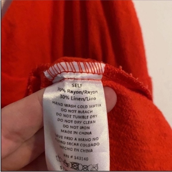 Style Rack Red Ruffle Romper L - Picture 6 of 7